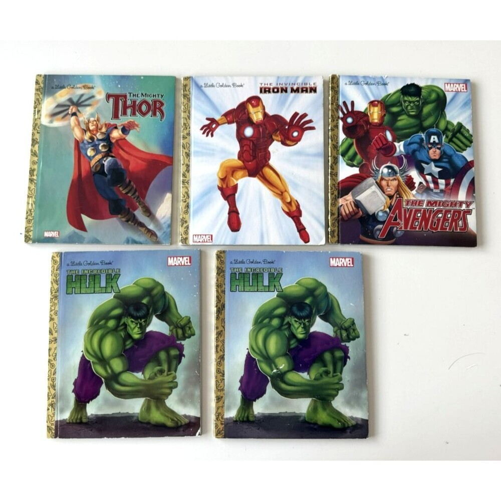 Marvel Little Golden Book Set Bundle 5 Books